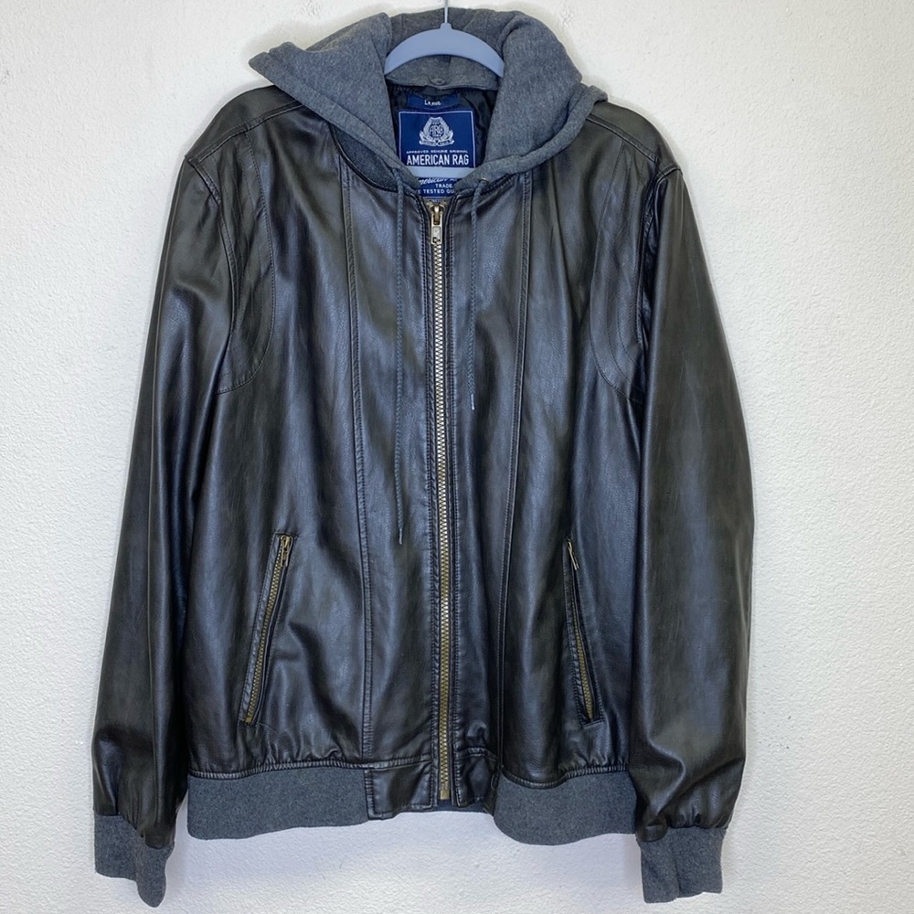 American Rag Faux Leather Coat Men's Large